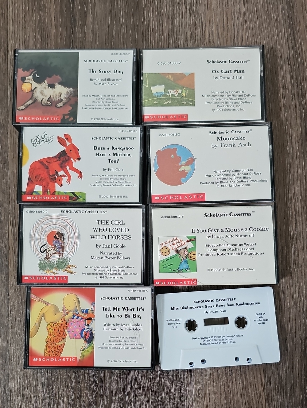 Vintage Scholastic Books Audiobook Cassettes Kids Children's Lot